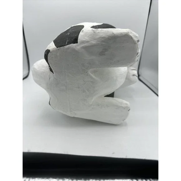 Dept 56 Bunny Rabbit Papier Paper Mache Large Black White Easter RARE - Picture 16 of 16
